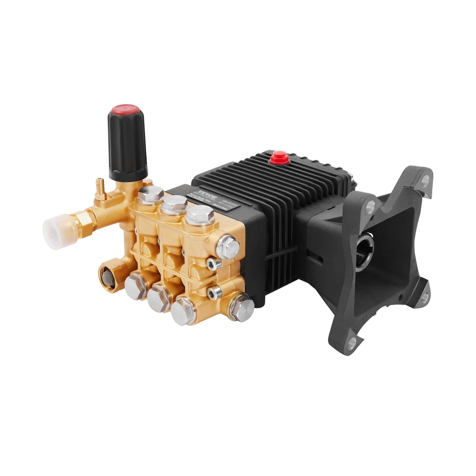 VEVOR Pressure Washer Pump, 4400 PSI, 4.0 GPM, 1″ Shaft Horizontal Triplex Pl…