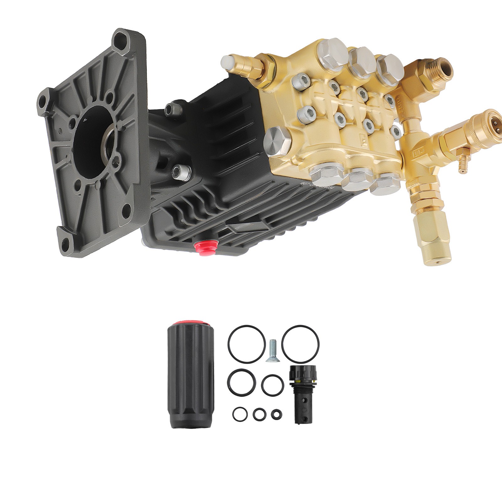 1″ Hollow Shaft Water Pump Triplex Plunger 4,000 PSI Pressure Power Washer Pump