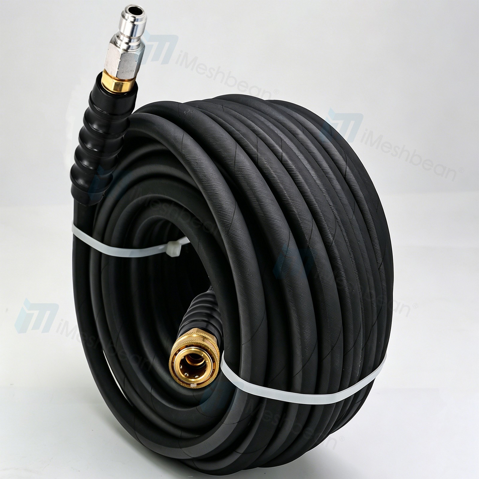 50ft Pressure Washer Hose 4000PSI Non-Marking 3/8″ Couplers Hot&Cold Water 275F