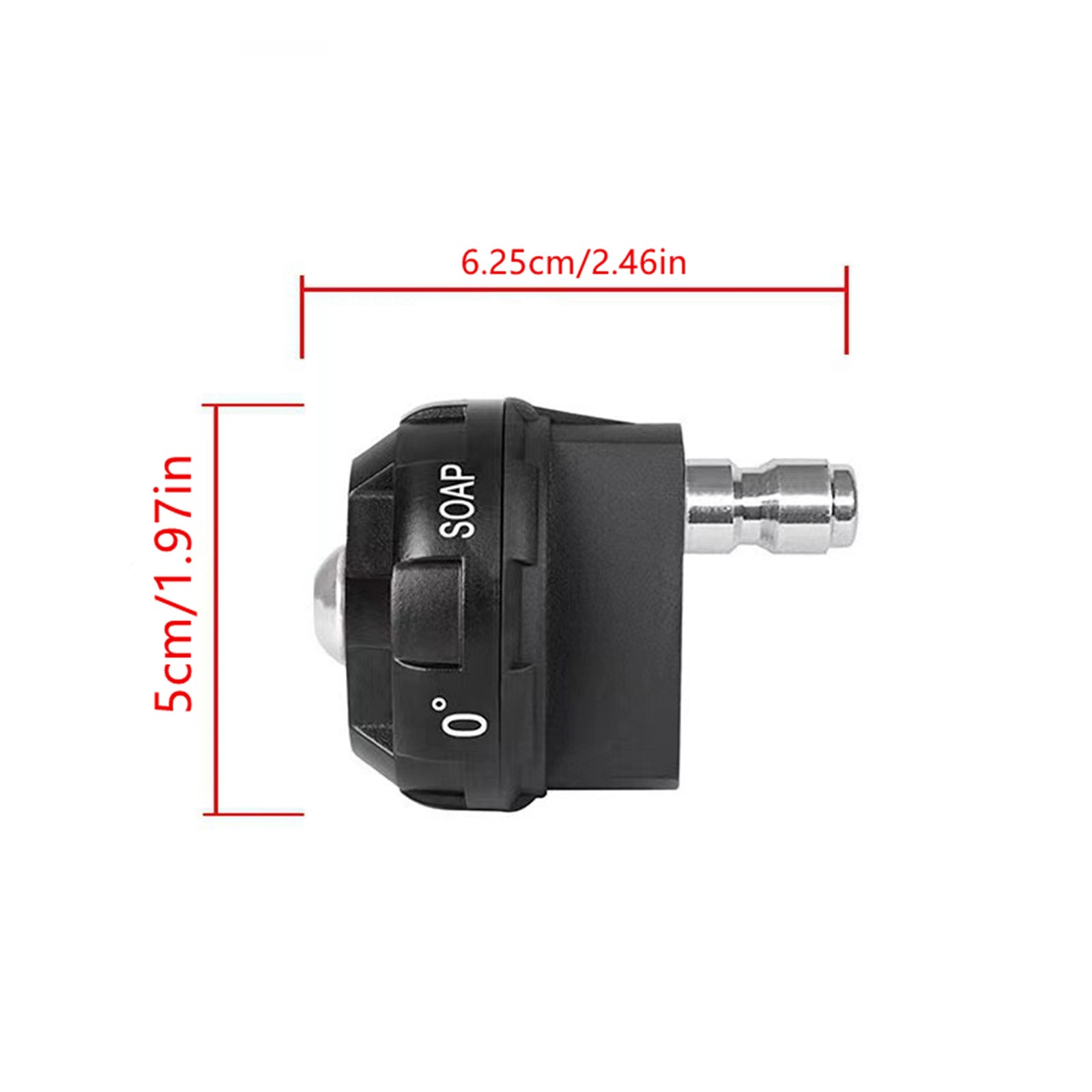 1PCS 1/4 inch Pressure Washer Spray Nozzle, 6-in-1 Quick Change over New