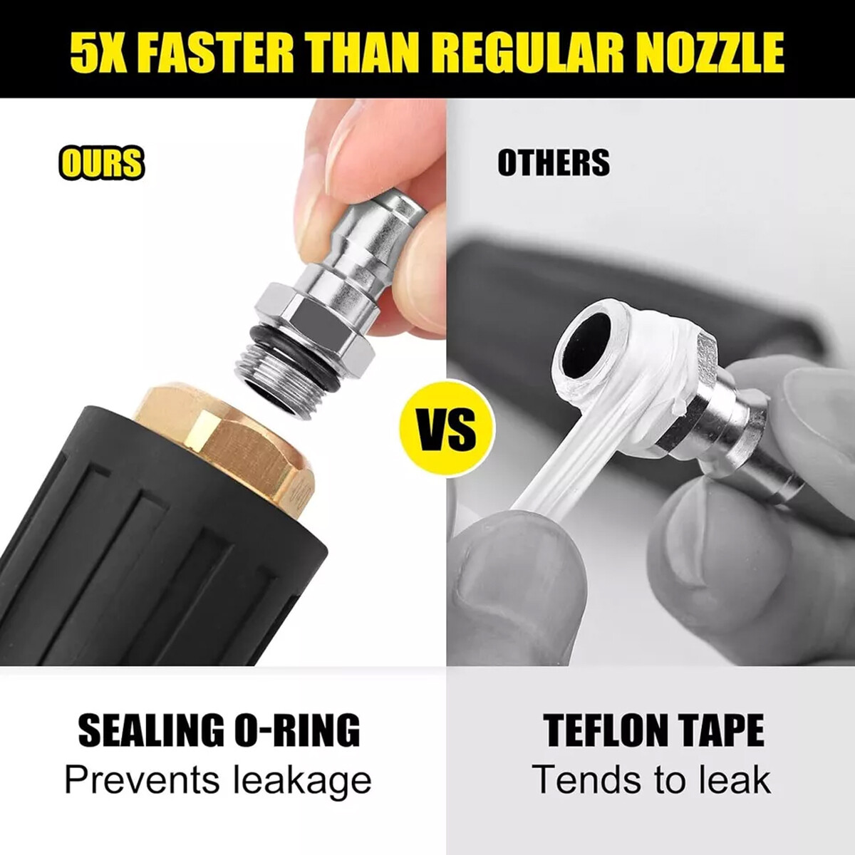 4.0 GPM 1/4″ High Pressure Washer Rotating Turbo Nozzle Spray Tip Spray 4000PSI