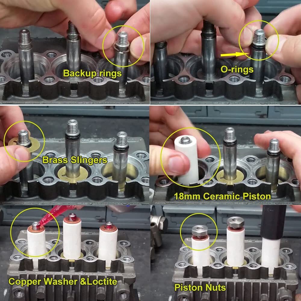 AR2546 Pump Piston & Ceramic Plunger Repair Kit 18mm for Annovi Reverberi RK
