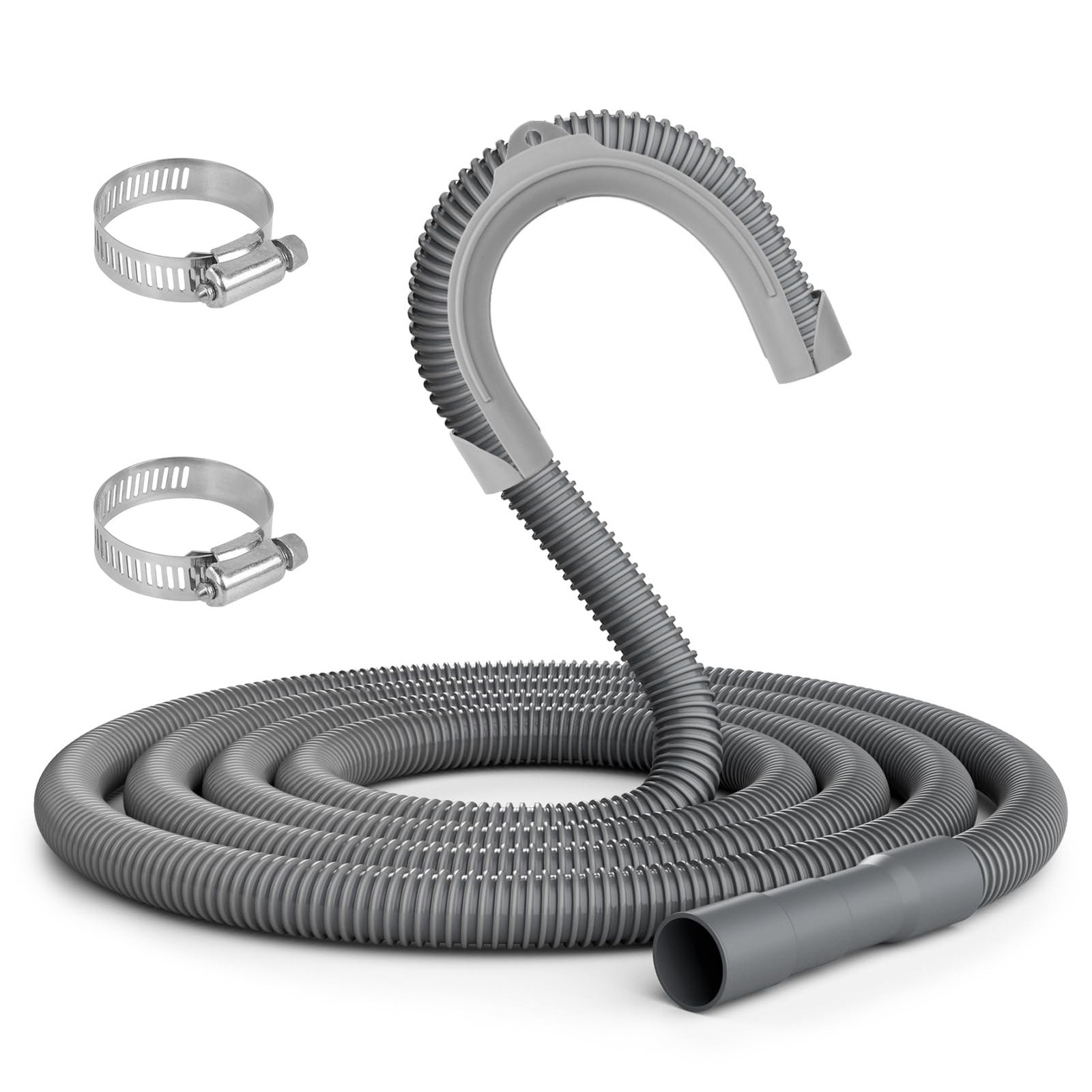 10 FT Washing Machine Drain Hose, Corrugated and Flexible Washing Machine Hos…