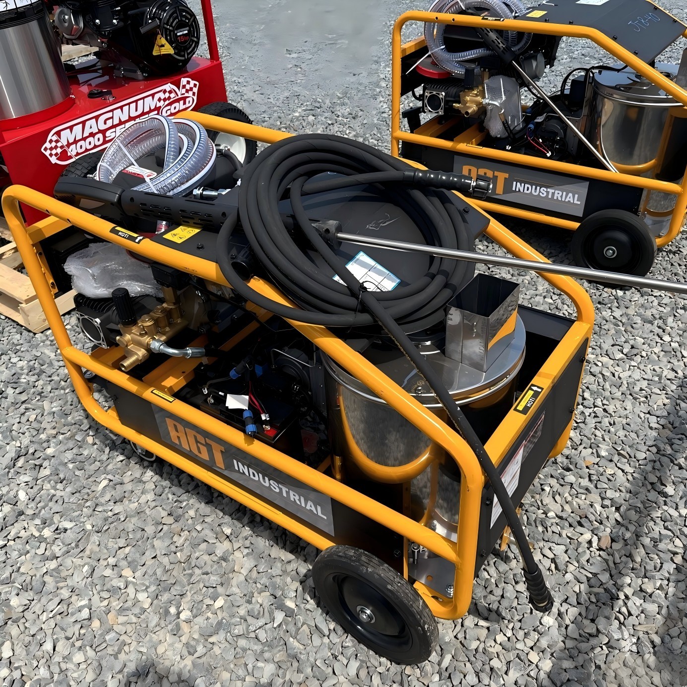 AGT Hot Water High Pressure Washer Machine 3000 PSI 6.5HP Washer Diesel Burner