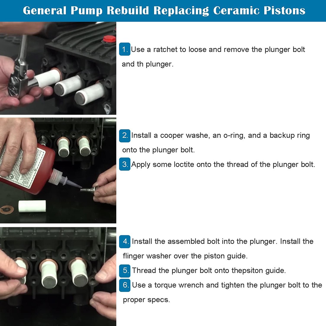 3pcs Ceramic Piston General Interpump TP Pump 51040009 Ceramic Plunger 25x9x15mm