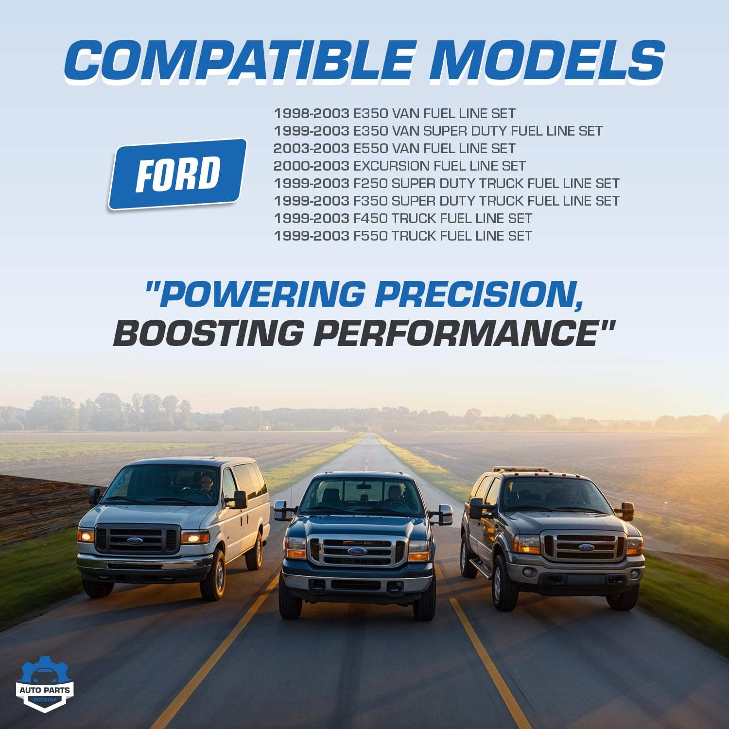 Diesel Fuel Supply & Return Line Assembly For 98-03 Ford 7.3L Replaces OE# F81Z-
