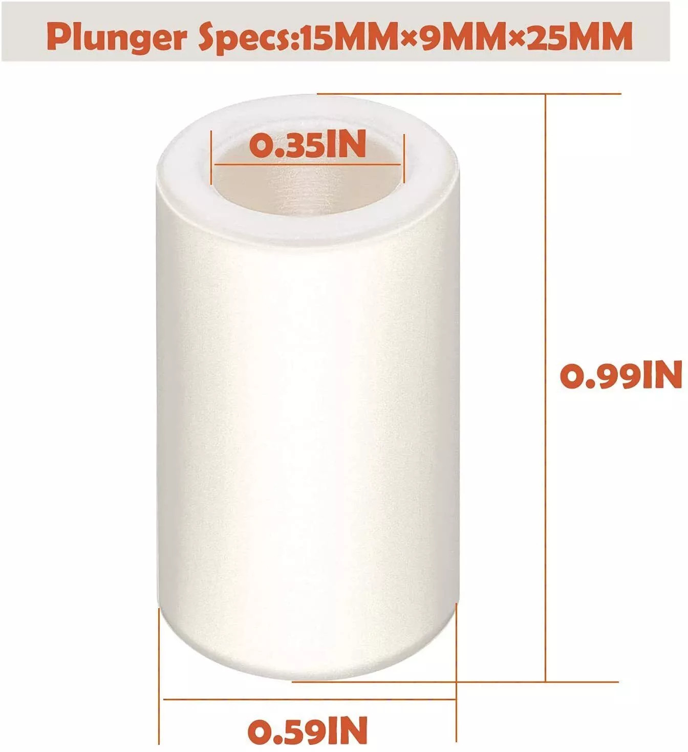 3pcs General Pump Piston Replace Ceramic 15mm for TP Pumps Replacement 51040009