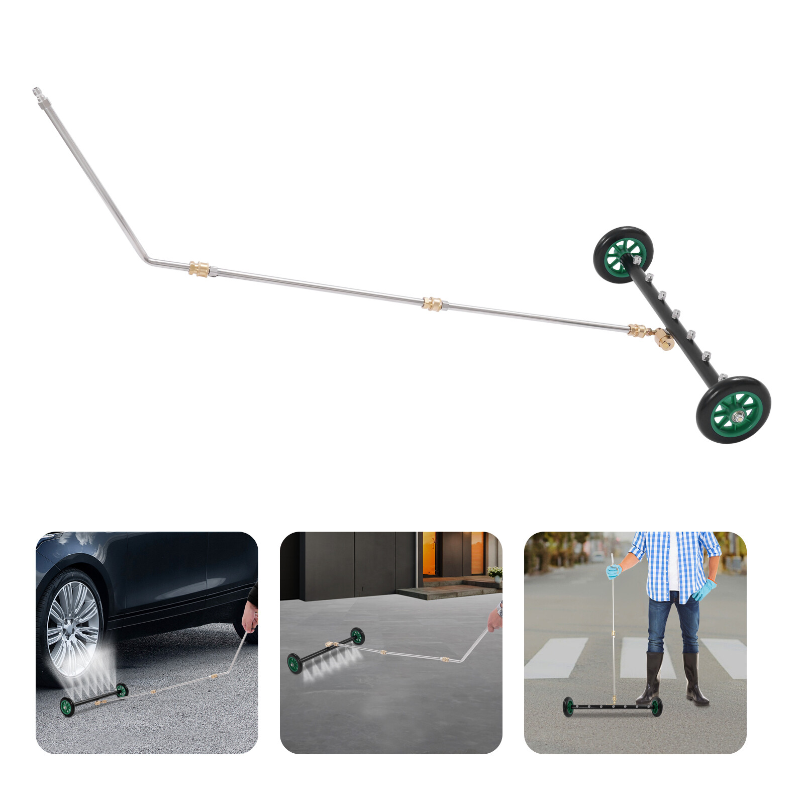 2-In-1 Pressure Washer 1500-4000PSI Attachment Water Broom Pressure Washer