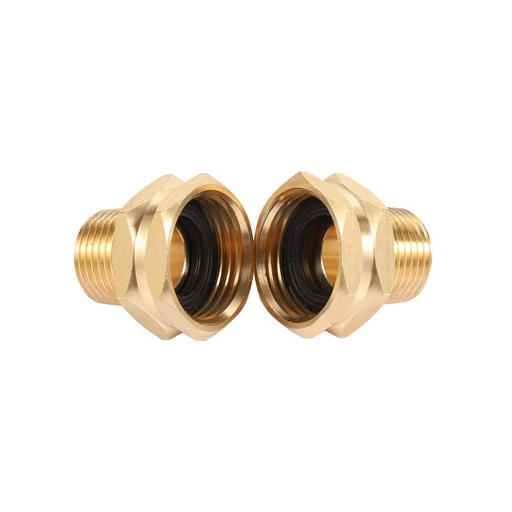 Garden Hose Adapter,3/4″GHT Female x 1/2″ NPT Male 1/2NPT, Brass