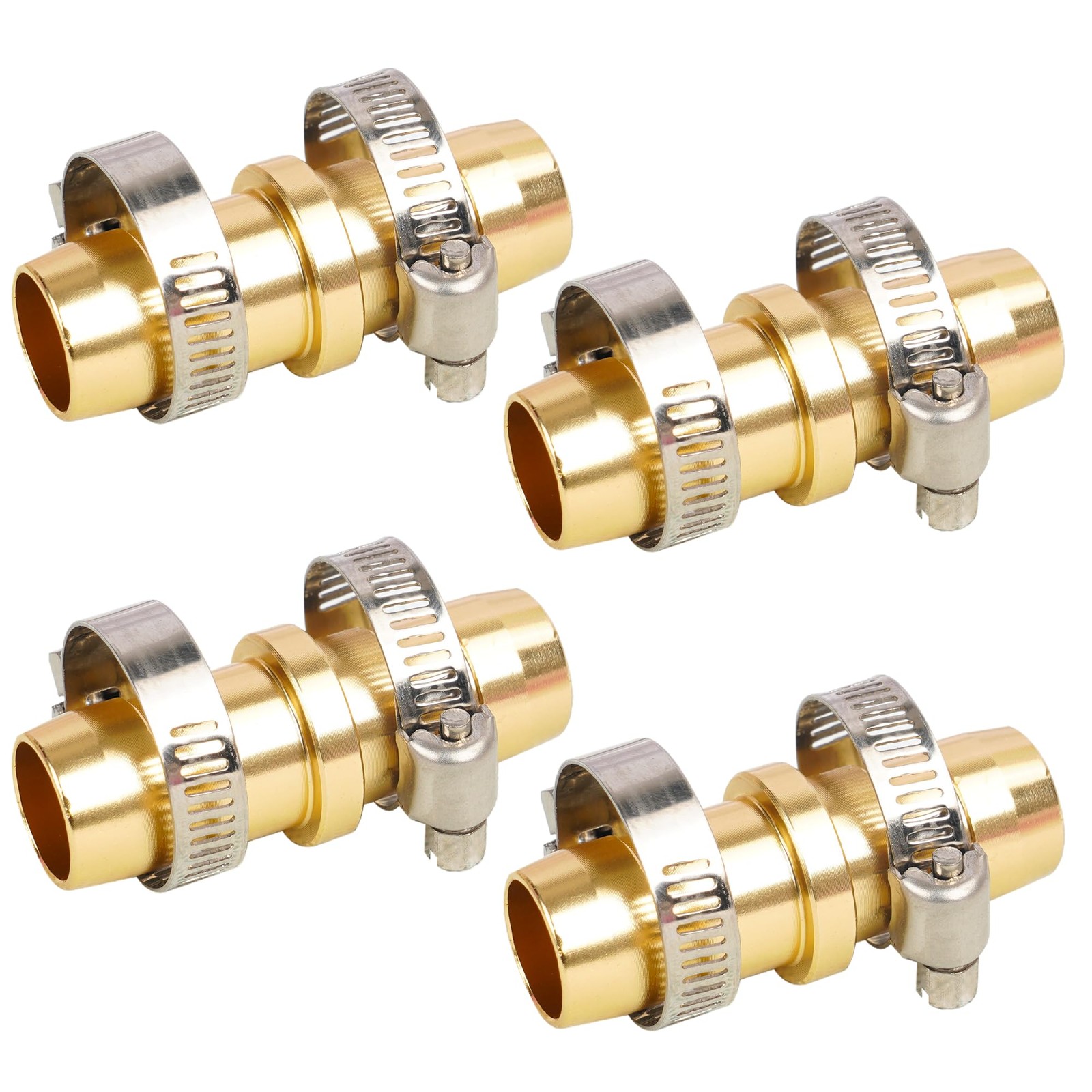Hourleey 4 Pack Garden Hose Repair Kit, Connector 3/8″ to 5/8″, 4