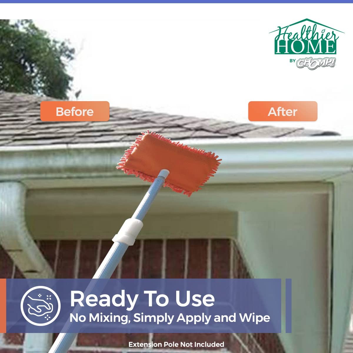 Chomp! Microfiber Gutter Cleaner Tool: Ultimate Orange
