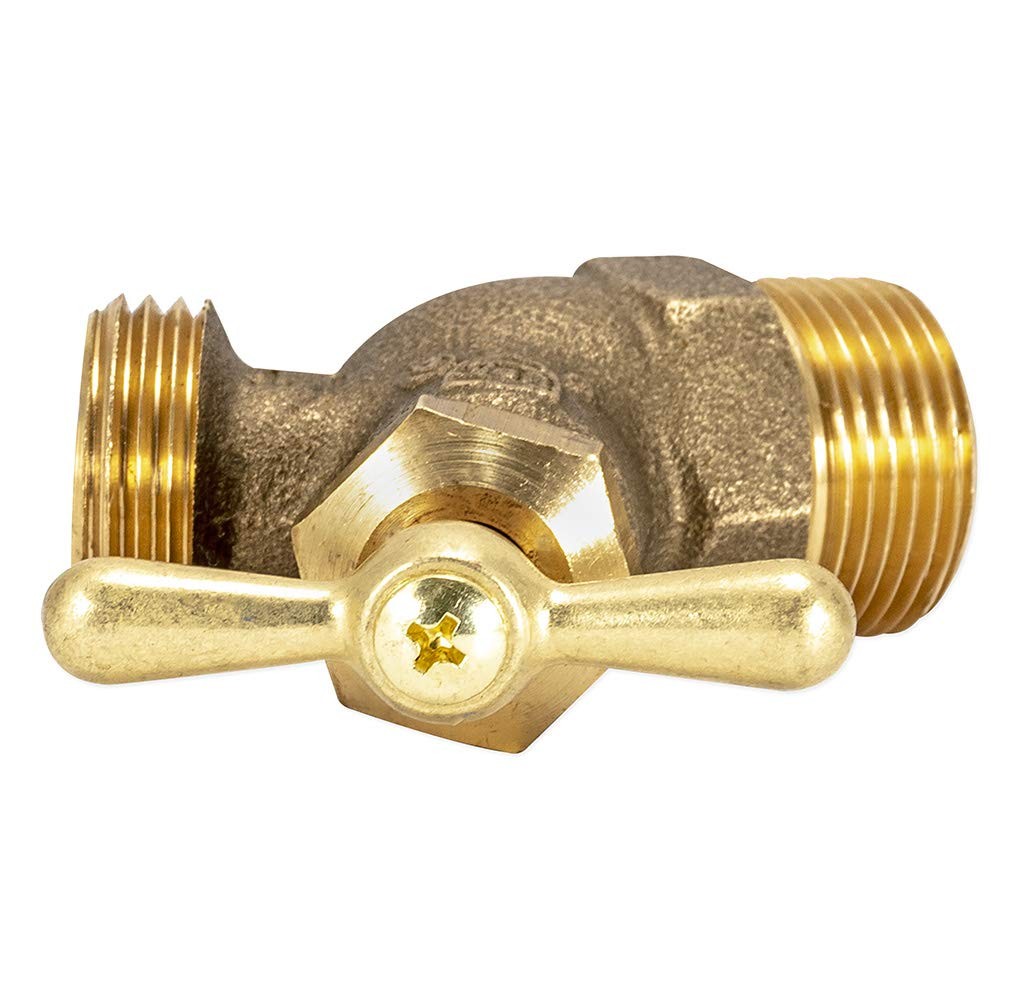 Eastman Male No-Kink Hose Bibb, 3/4 Inch MIP Connection, Brass in.,