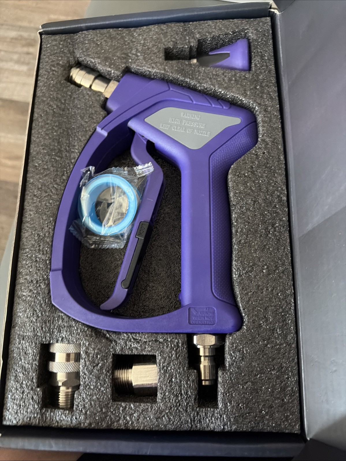 TUTULUCK® Pressure Washer Short Gun with 3/8″ Swivel, Power Small,purpple