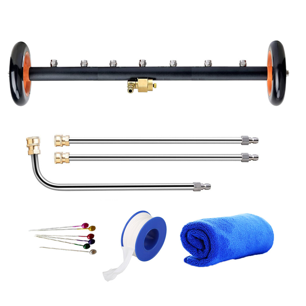 24″ Pressure Power Washer Surface Cleaner Undercarriage Water Broom 4000PSI