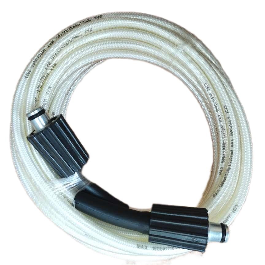 25ft Kink Resistant High Pressure Washing Hose Extension x 15mm, Gray