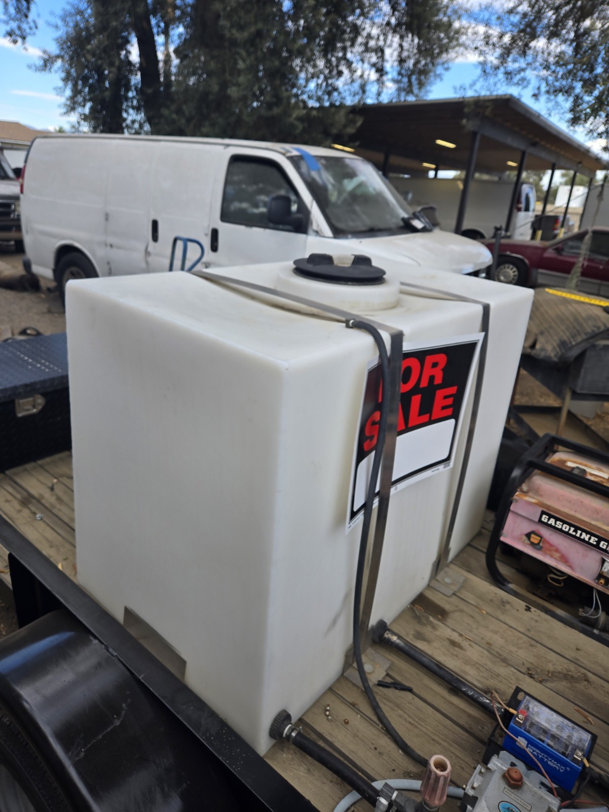 10 ft pressure washing trailer Honda Gx390, CAT pump, Gas Gen, Air Comp, 180 Gal