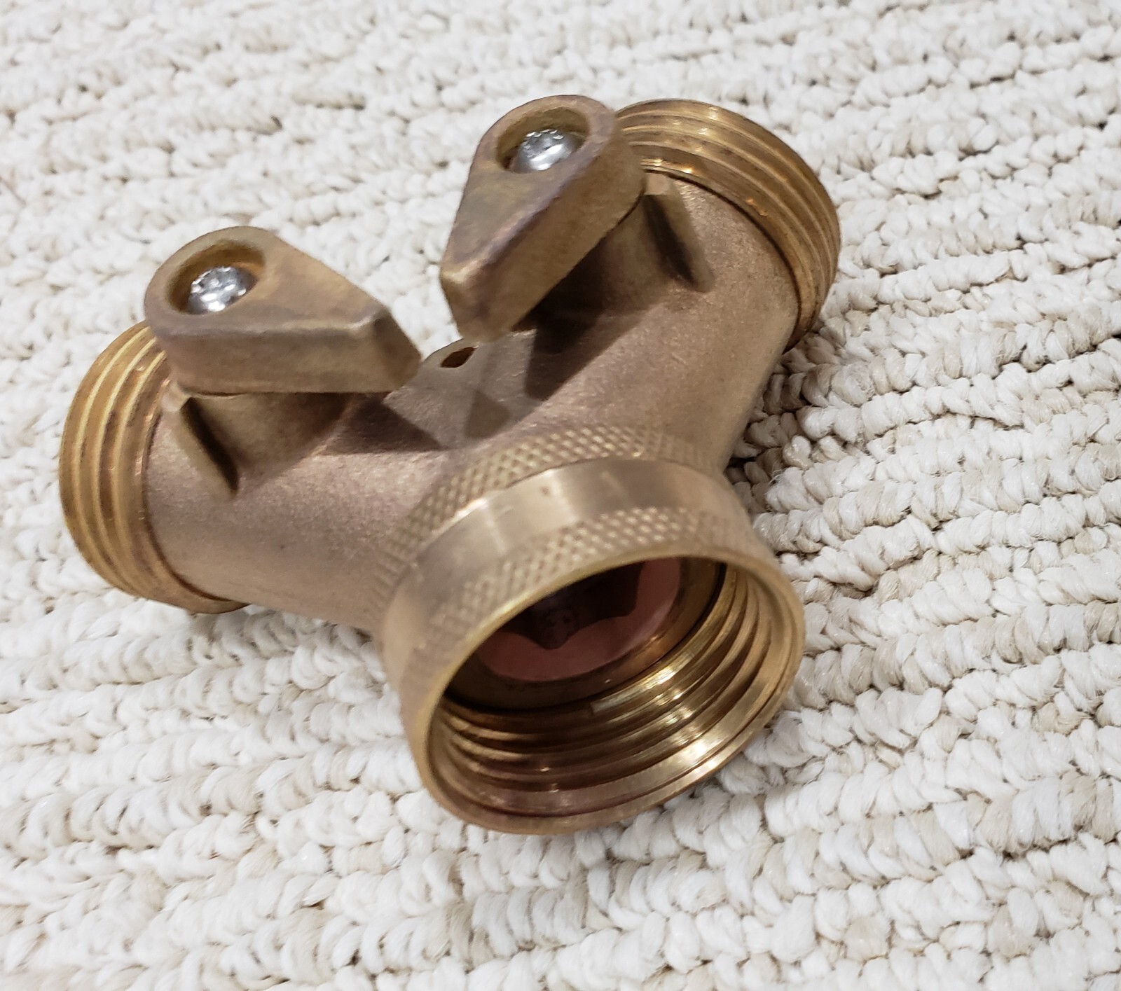 Gilmour SOLID Brass Converts One Way To Two Way Valve, #813004-1001, NOT PLASTIC