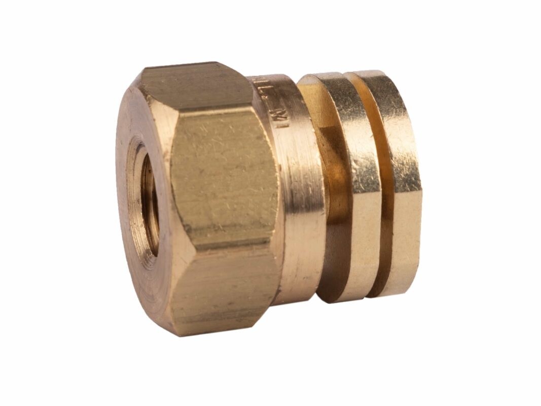 Boomless Spray Nozzle 1/4″ FPT #2 Orifices (90° & 180° Caps) 1 GPM @ 40 PSI