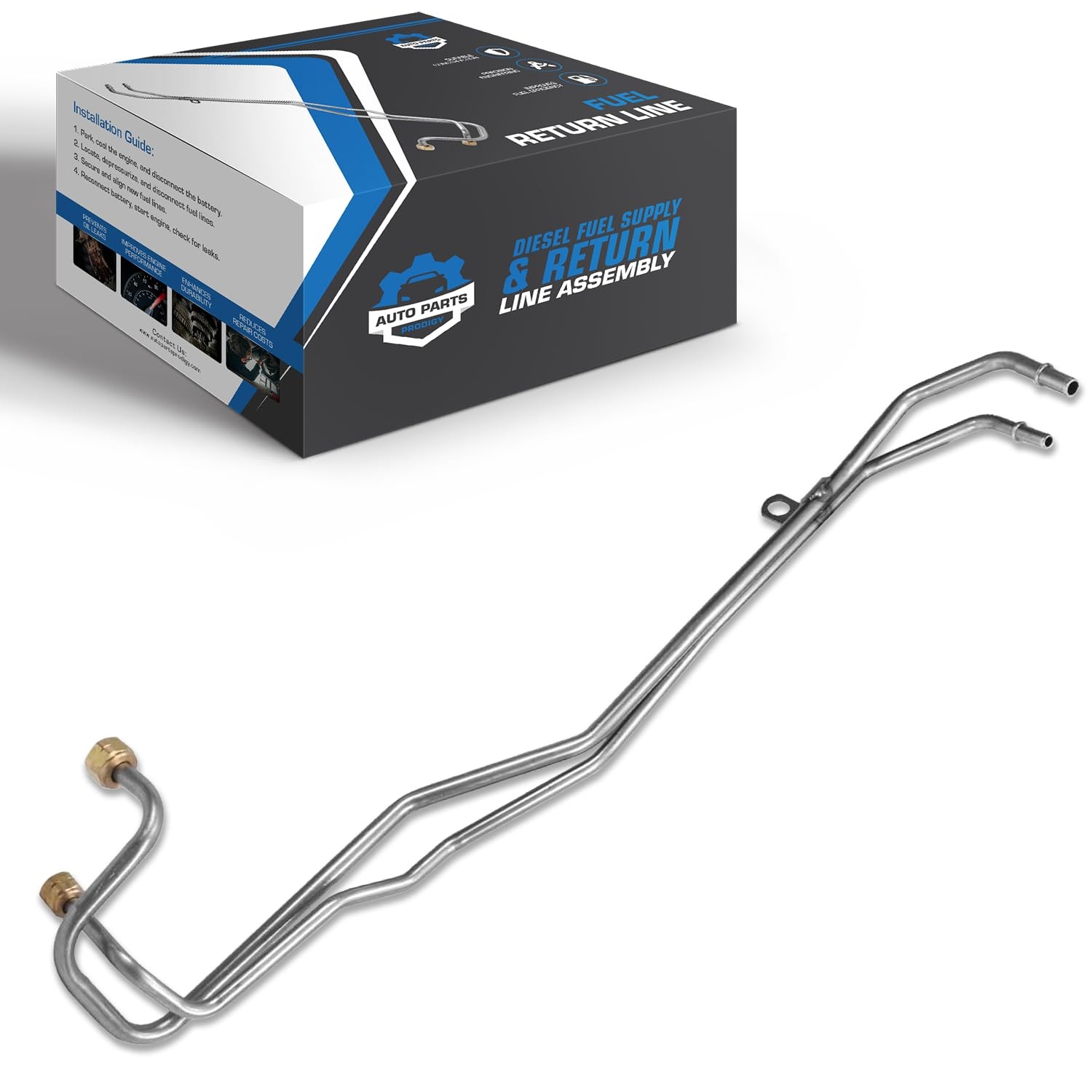 Diesel Fuel Supply & Return Line Assembly For 98-03 Ford 7.3L Replaces OE# F81Z-