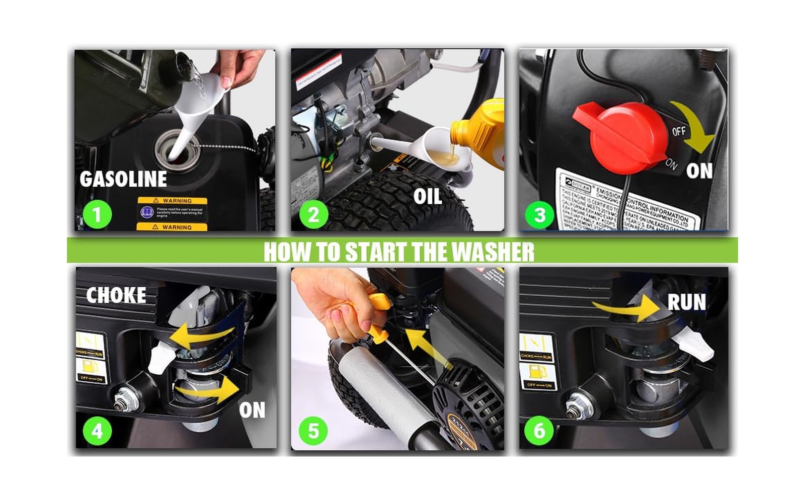 4200PSI Gas Pressure Washer 4.0GPM Gas Power Washer 212CC Gas Powered Washing…
