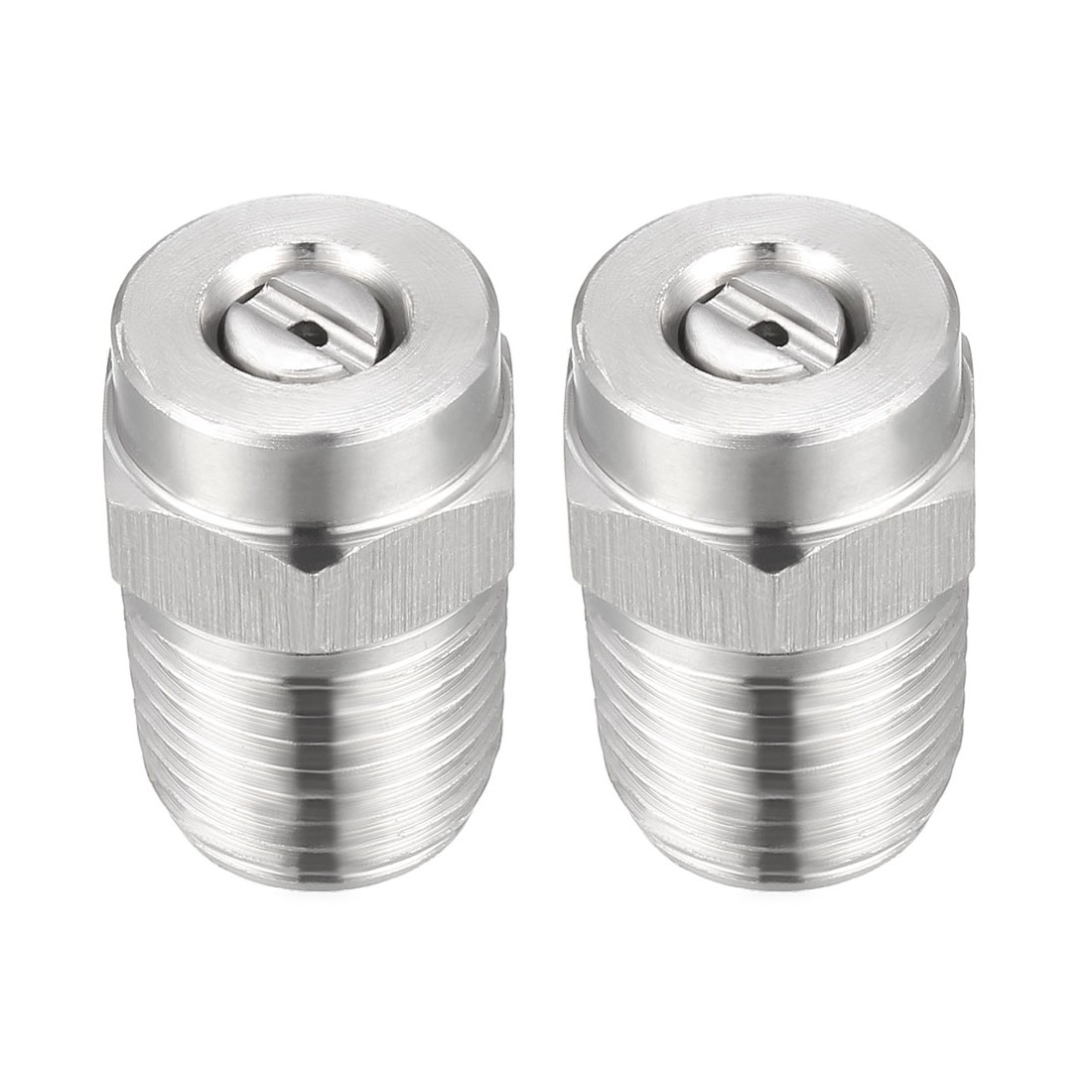 2Pcs 1/4NPT Pressure Washer Nozzle for Industry Thread Spray Tip 15 Degree 1.2mm