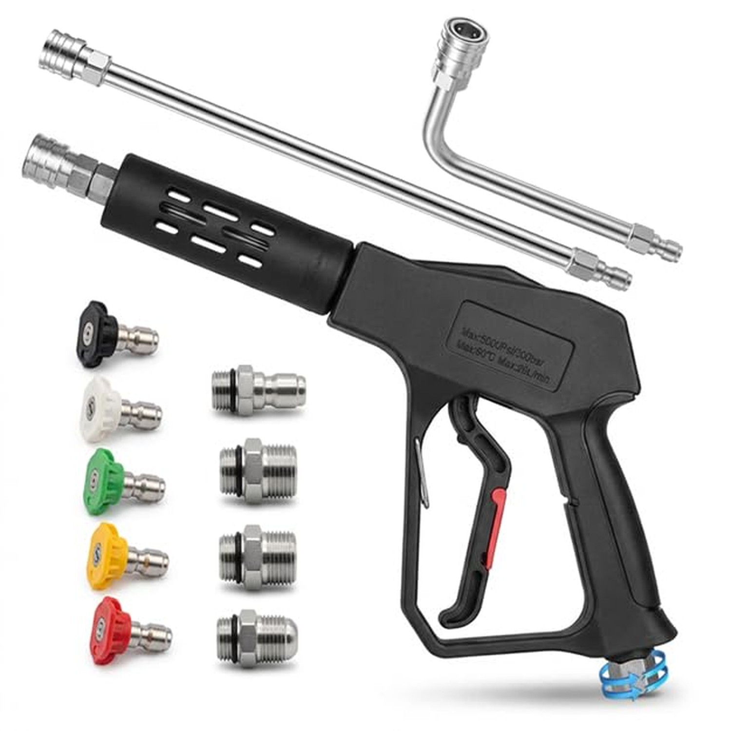 Swivel Pressure Washer Short Gun,Sturdy 5000PSI Power Washer Handle with Repl…