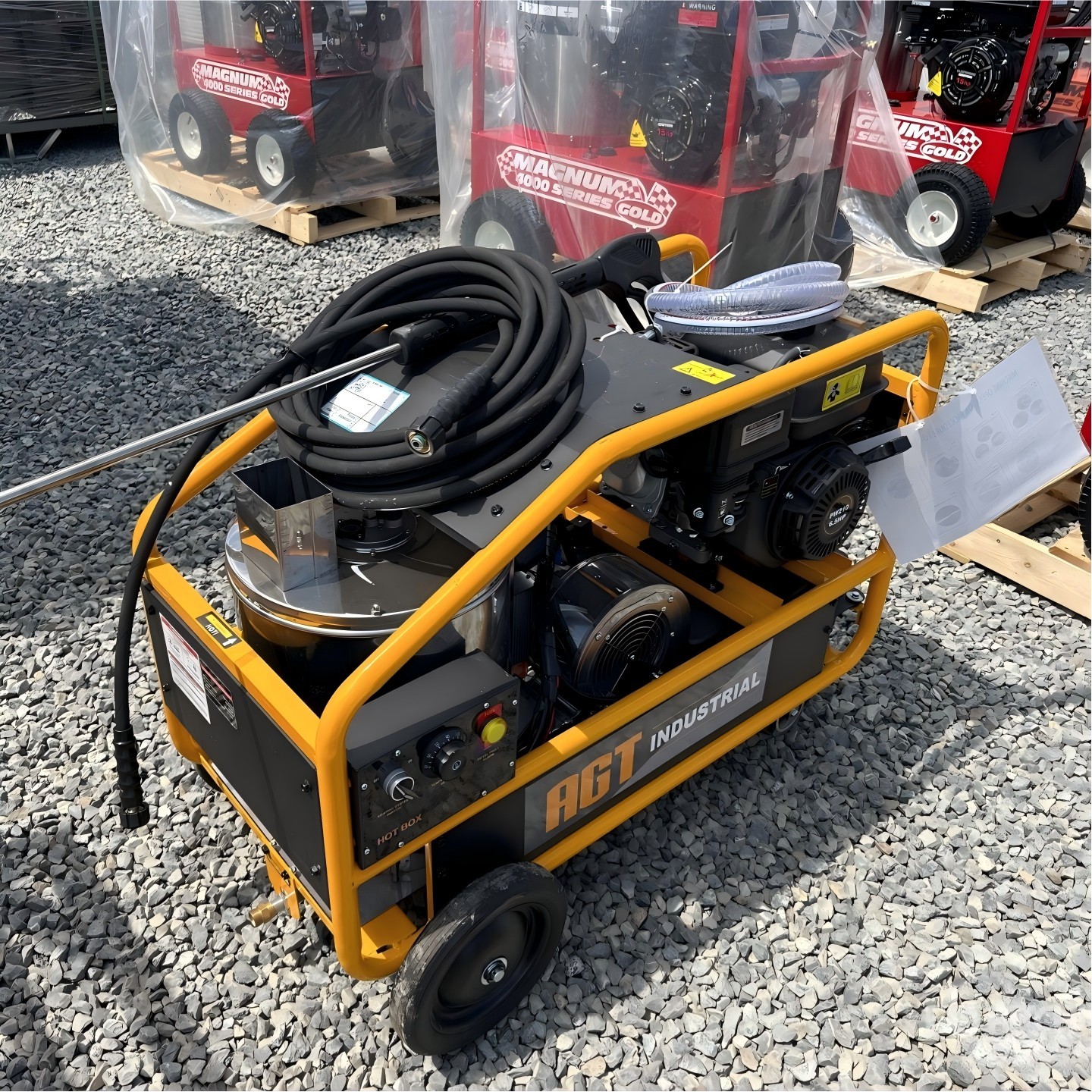 AGT Hot Water High Pressure Washer Machine 3000 PSI 6.5HP Washer Diesel Burner