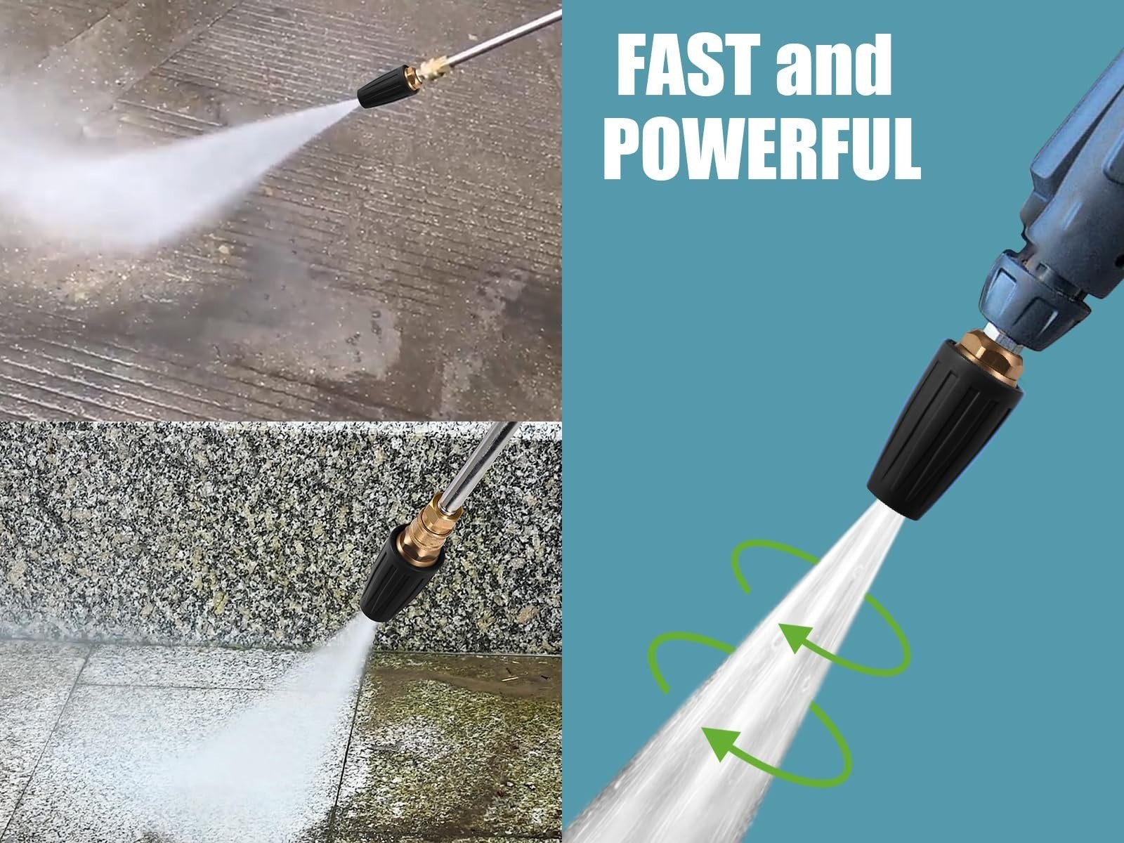 VORIGY Turbo Nozzle 4000 PSI Pressure Washer with Quick Connect Tips