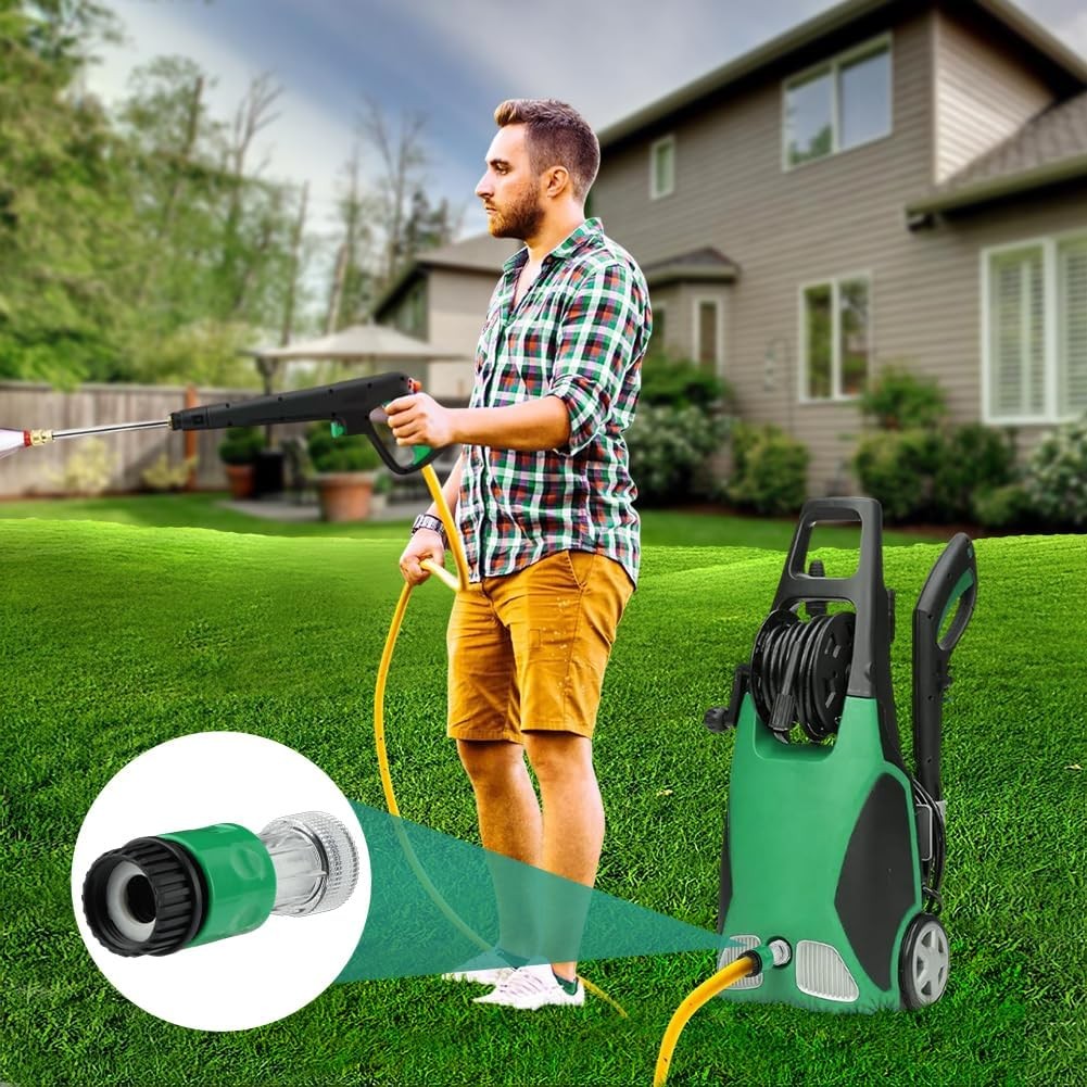 4pcs 3/4 Inch Quick Connect Pressure Washer to Garden Hose Adapter, 0.98inch