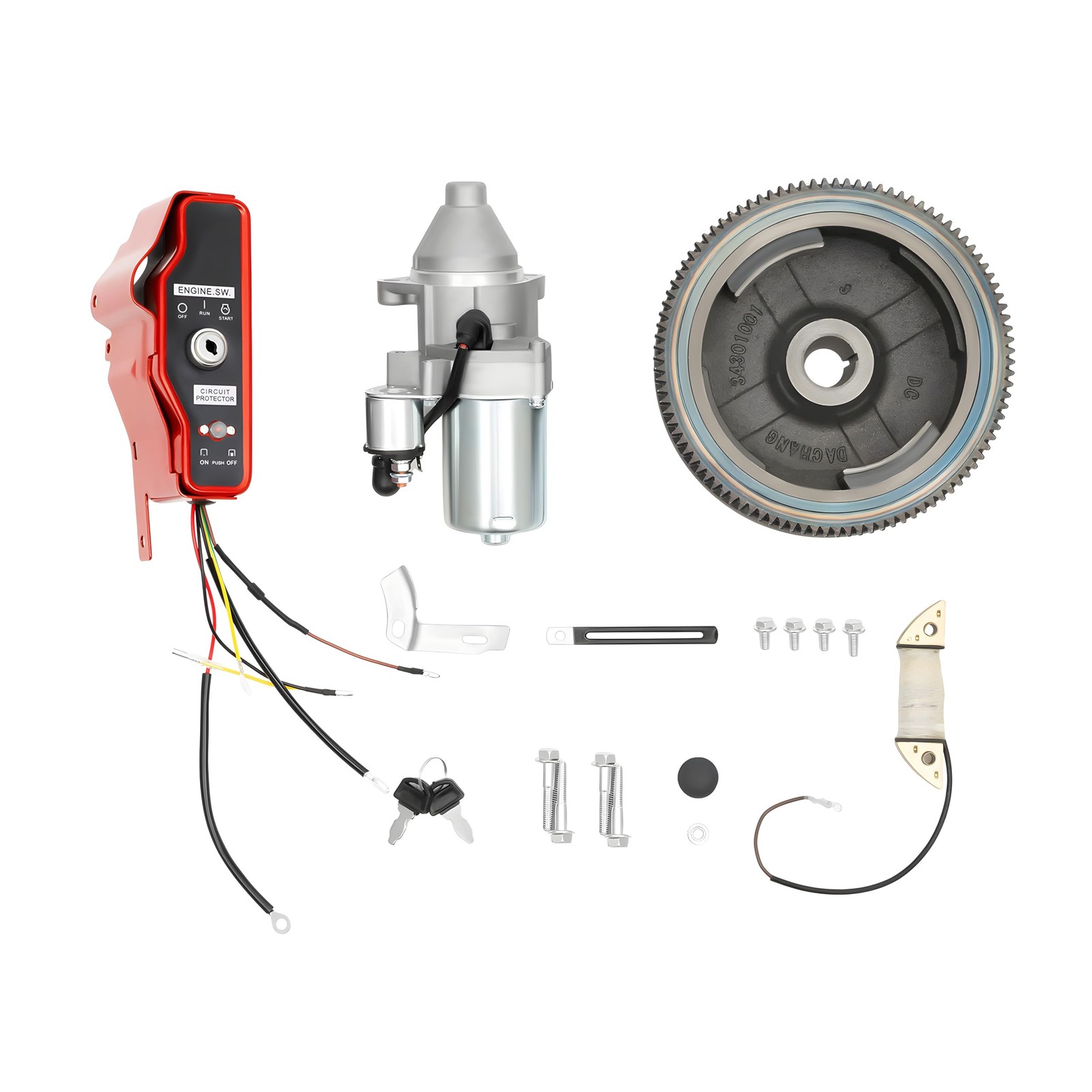 Electric Start Motor Kit, Electric Start Kit for Honda GX340 11HP GX390 13HP …