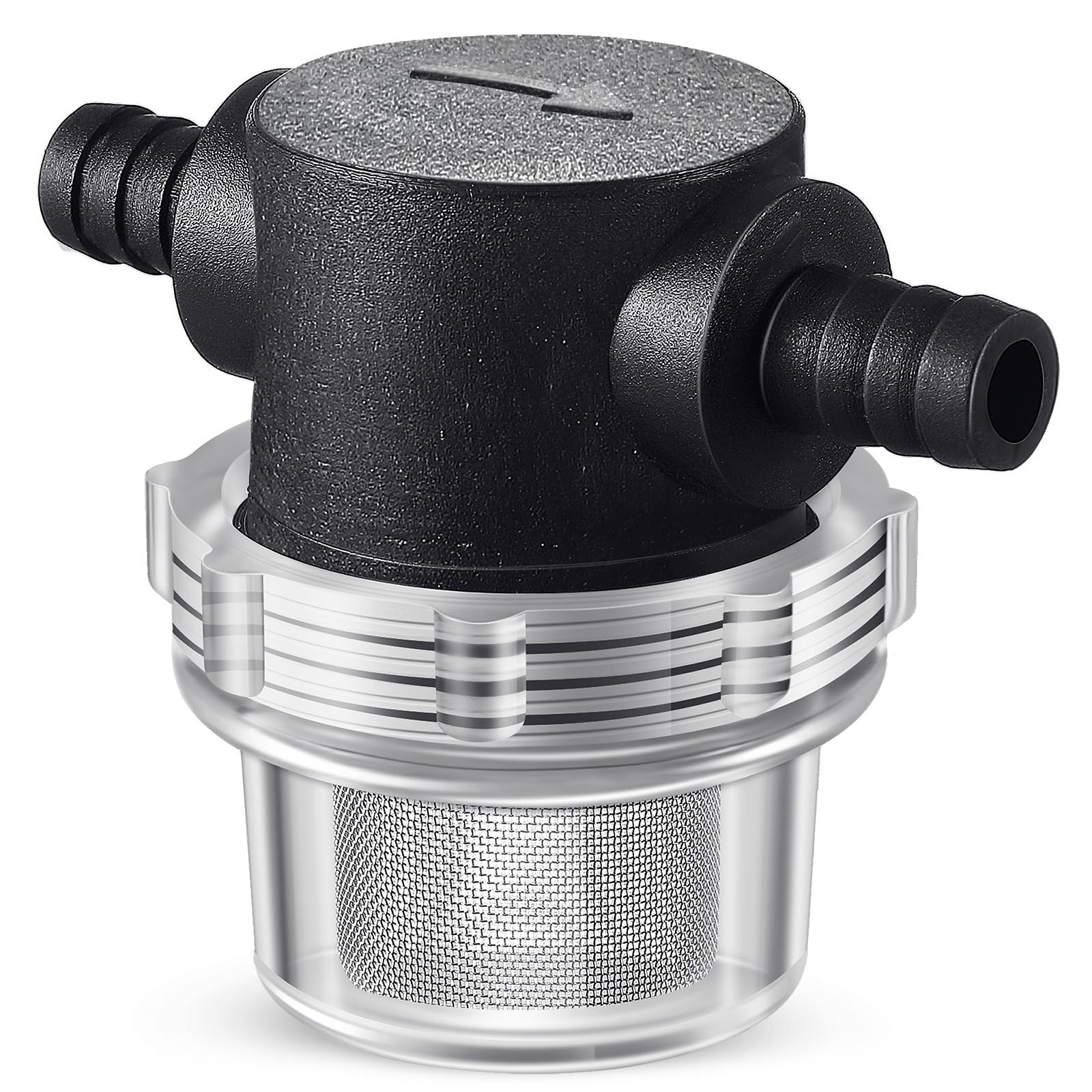Dreyoo 1/4″ Hose Barb Inline Water Pump Mesh Strainer Screen (1-Pack)
