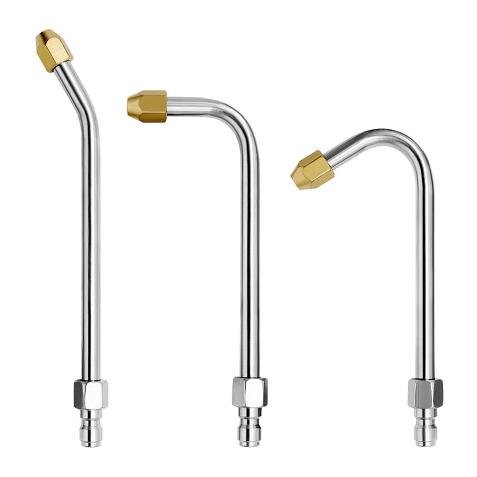 3Pack Pressure Washer Extension Wands Curveds Extension Rod 1/4Inch QuickConn…