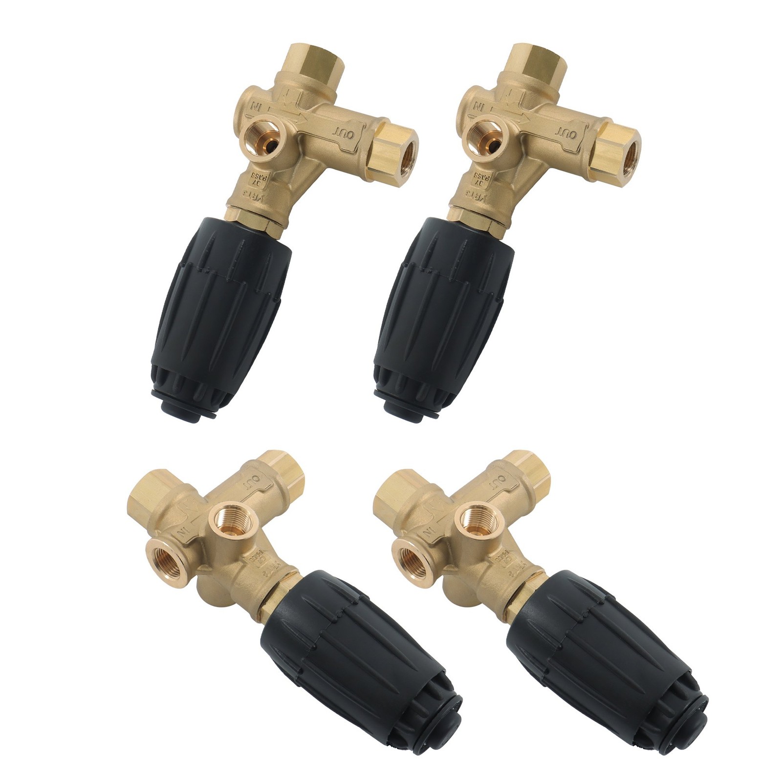 4 Pcs AR VRT3-310 Unloader Valve Washer Pump 4350PSI 8GPM 3/8″ FNPT – Heavy Duty