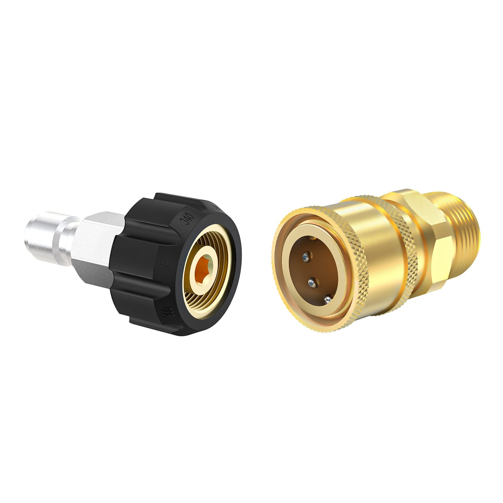 Twinkle Star Pressure M22-14mm Swivel to 9.5mm Quick Connect Kit, 2 Pcs