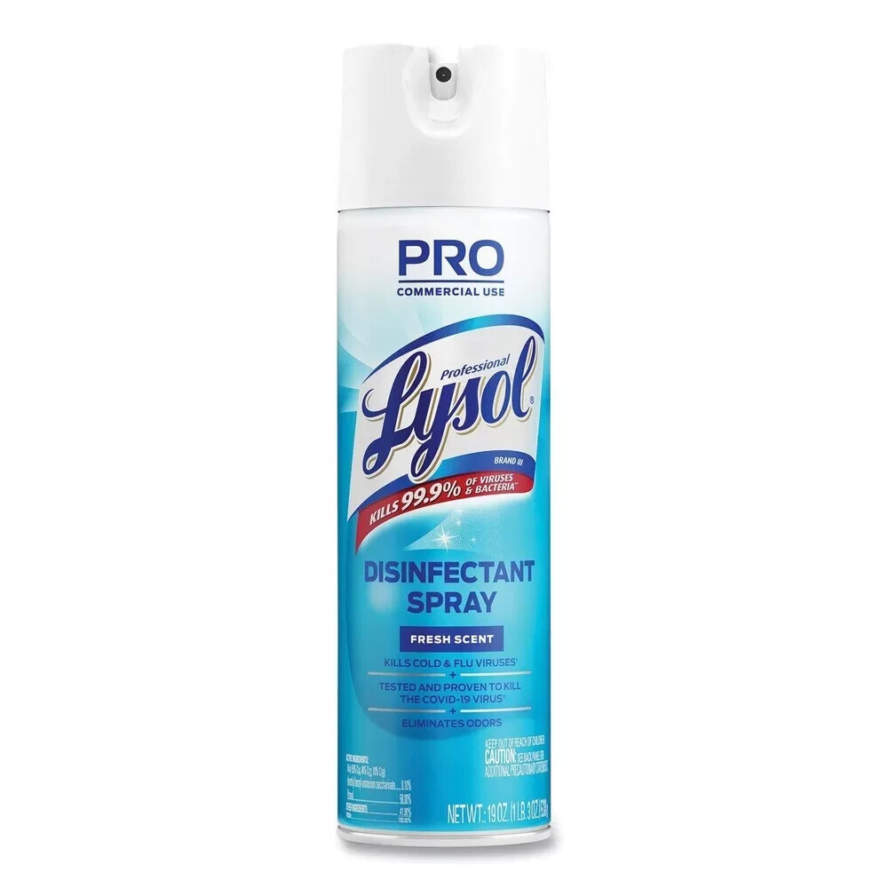 Professional LYSOL Brand 04675CT 19 oz. Aerosol Spray – Fresh Scent (12/CT) New