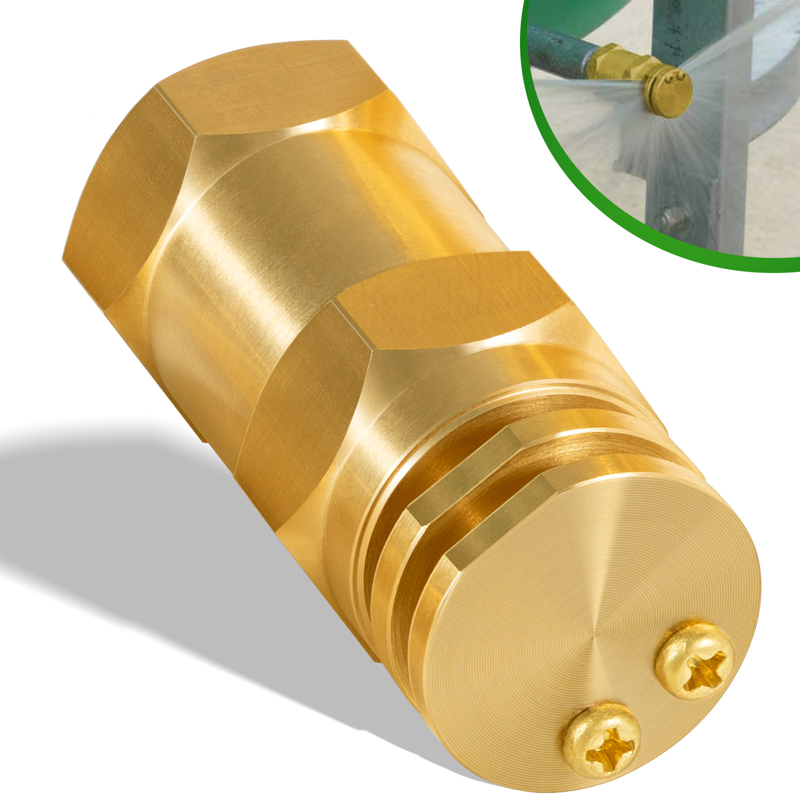 Boomless Spray Nozzle 1/2″ FPT #10 Orifices (90° & 180° Caps) 4.2 GPM @ 40 PSI