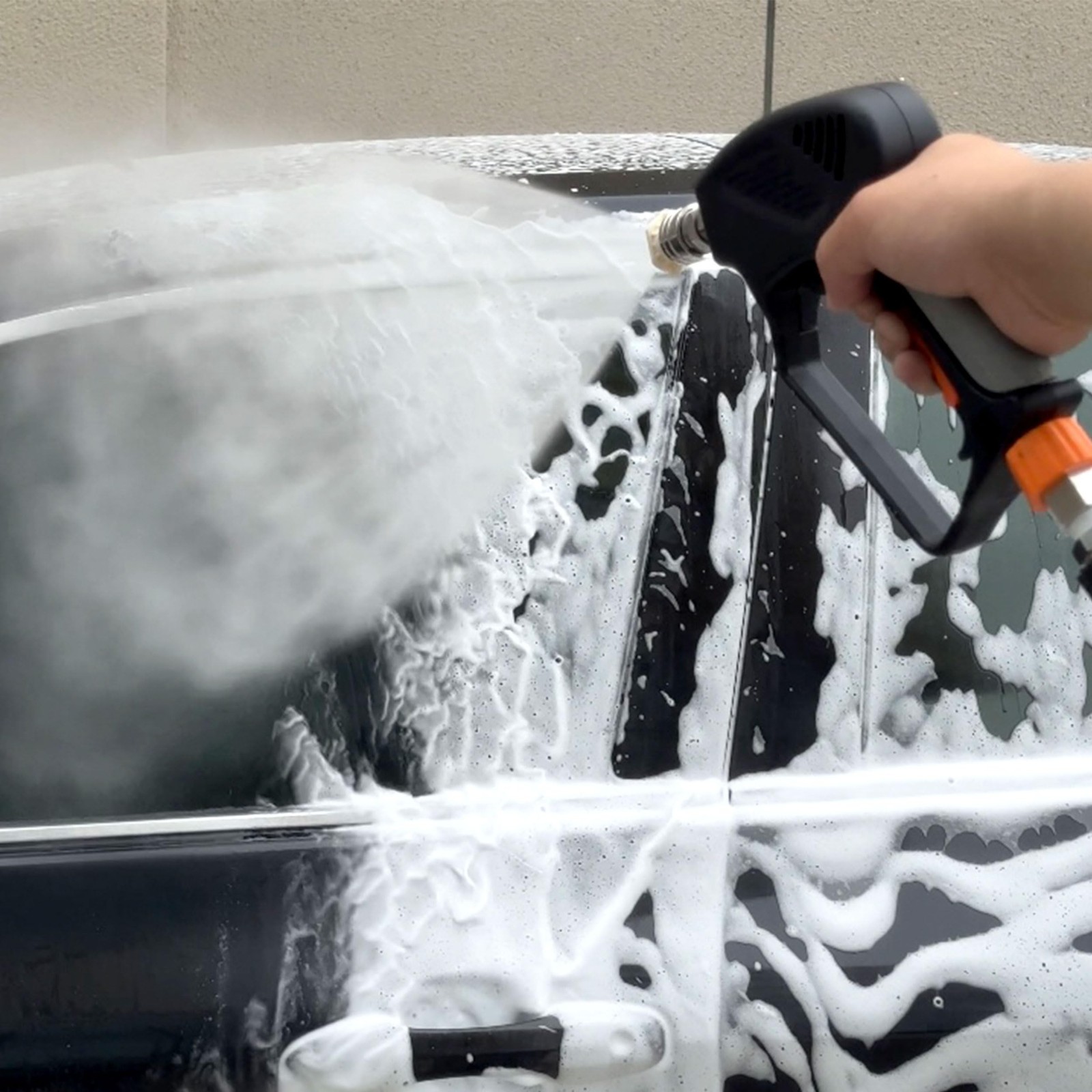PWACCS Pressure Washer Gun with Foam Cannon, Short Pressure Washer Gun with S…
