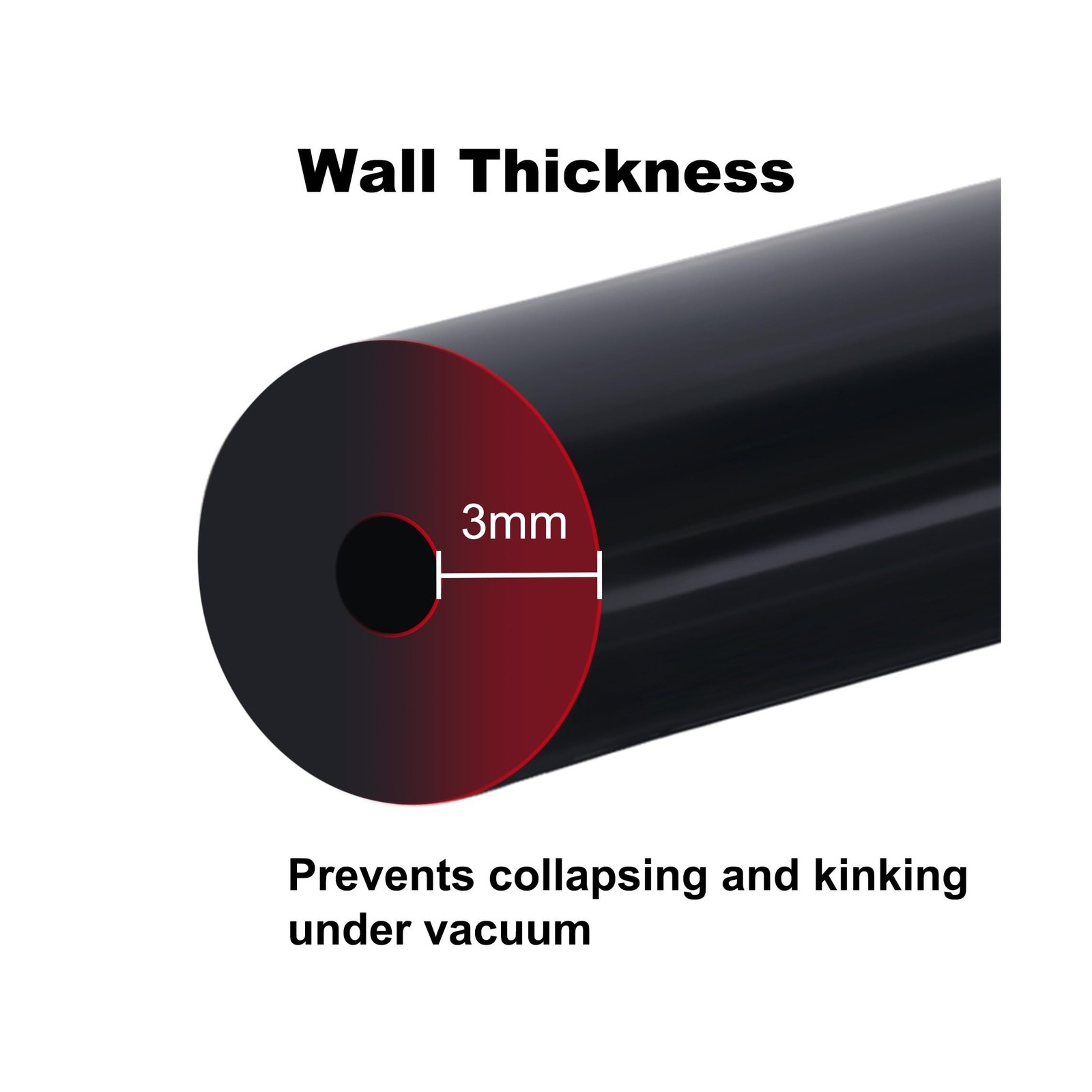EVIL ENERGY 5/32 Silicone Vacuum Tubing Hose Line 10FT 130PSI Max Pressure Bl…