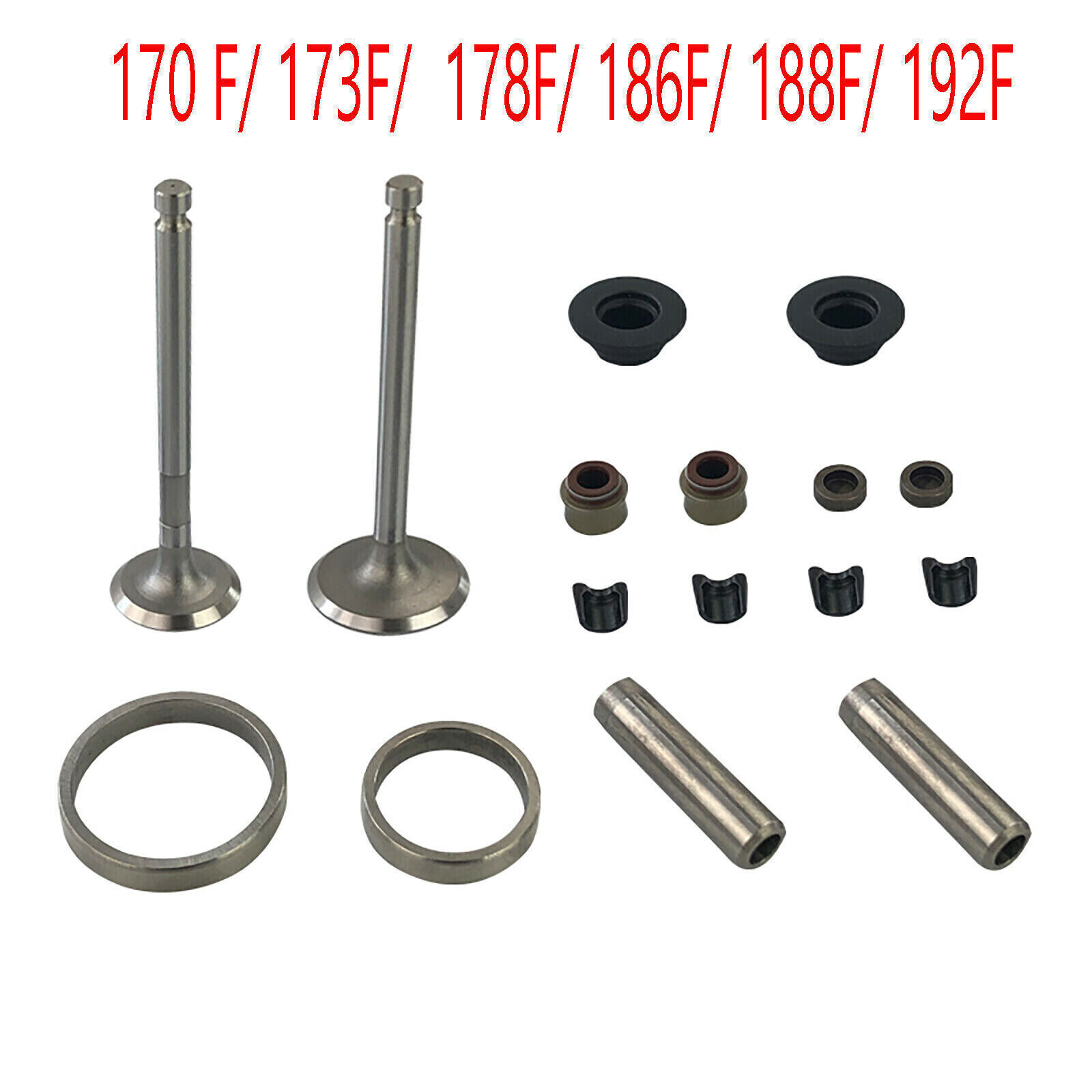 Air-Cooled Diesel Engine Valve Catheter Seat Ring Kit 178F 186F 188F 192F 173F