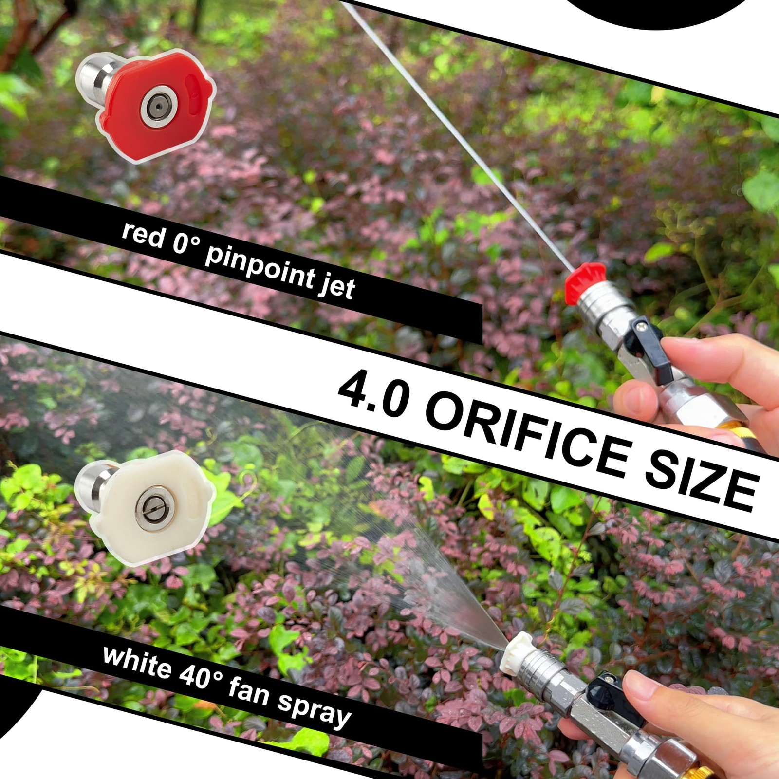 Raincovo Garden Hose Shut Off Valve to Pressure Washer 3.6 inches, Silvery