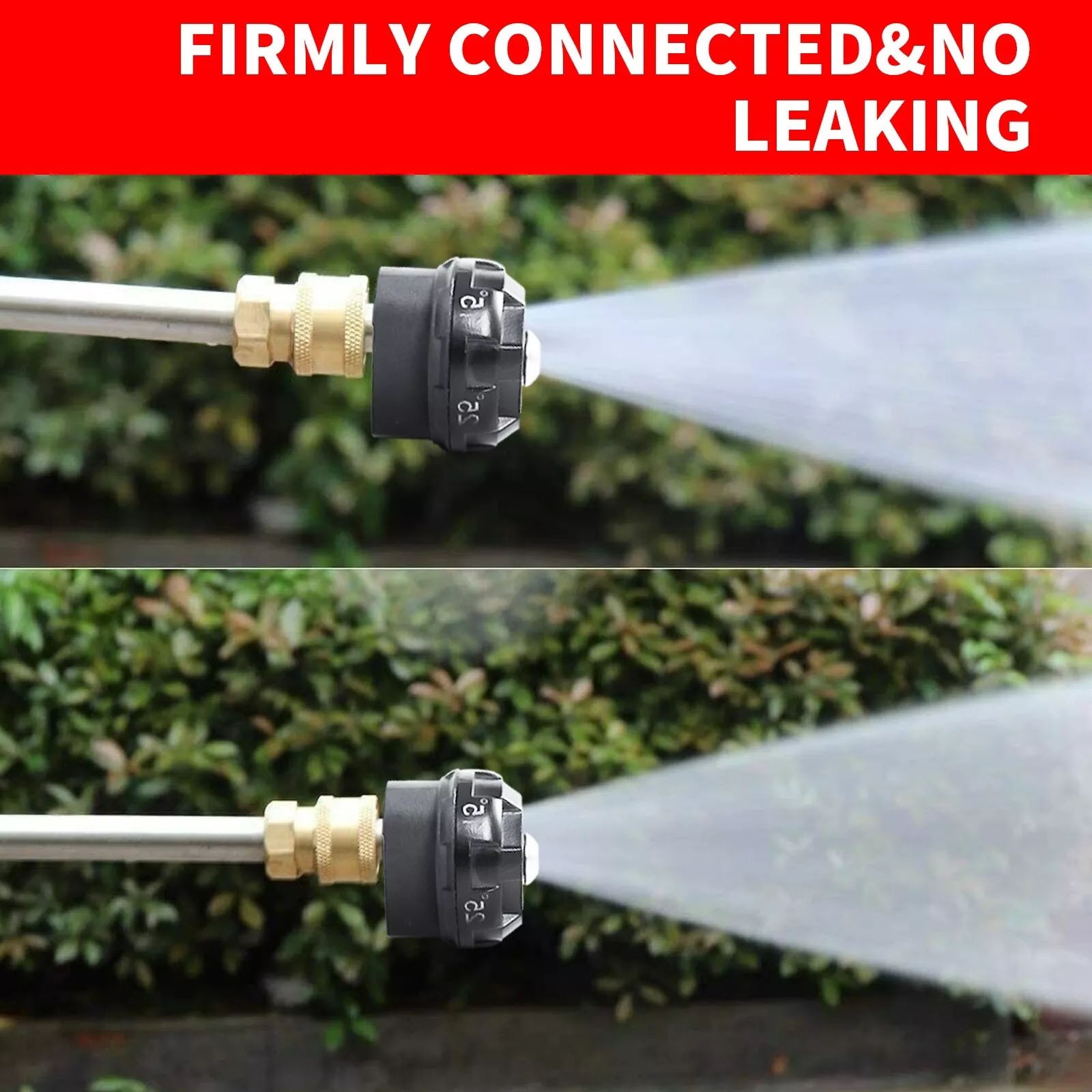 New 1/4 inch Pressure Washer Spray Nozzle, 6-in-1 Quick Change over, Time-saving