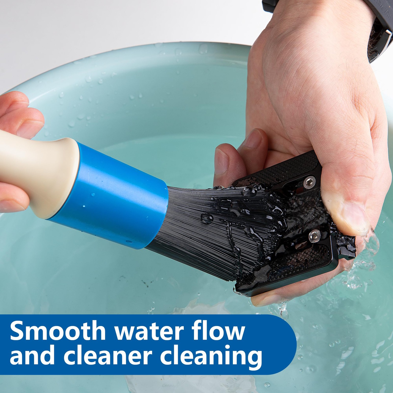 DECOHS Parts Washer Brush with 31 Inch Hose- Wear Resistant 10.5 inches, 1 Pc