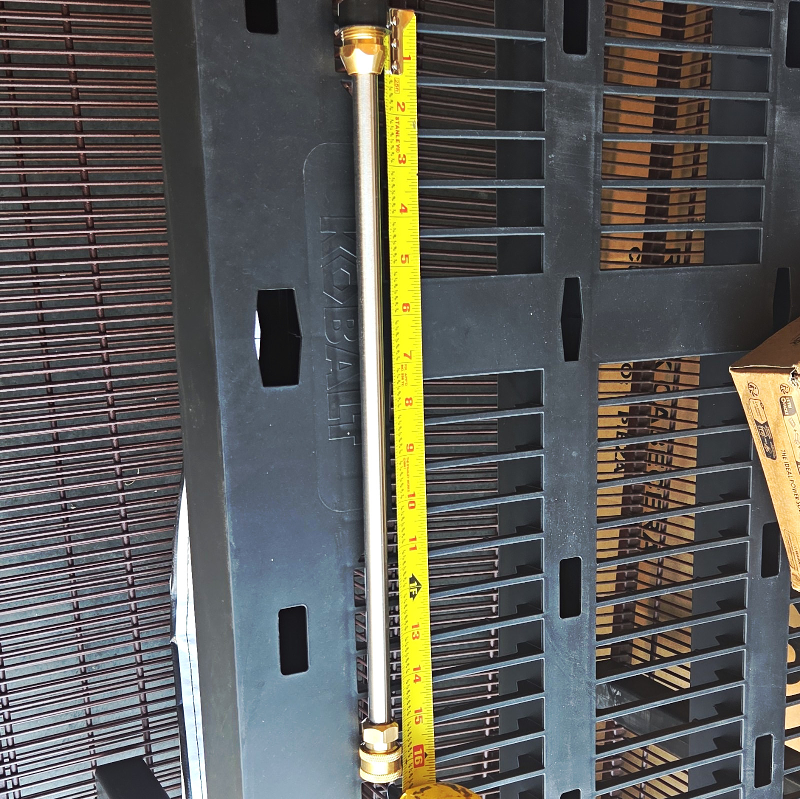 Stainless Steel Pressure Washer Extension Wand Lance w/ Brass Fittings