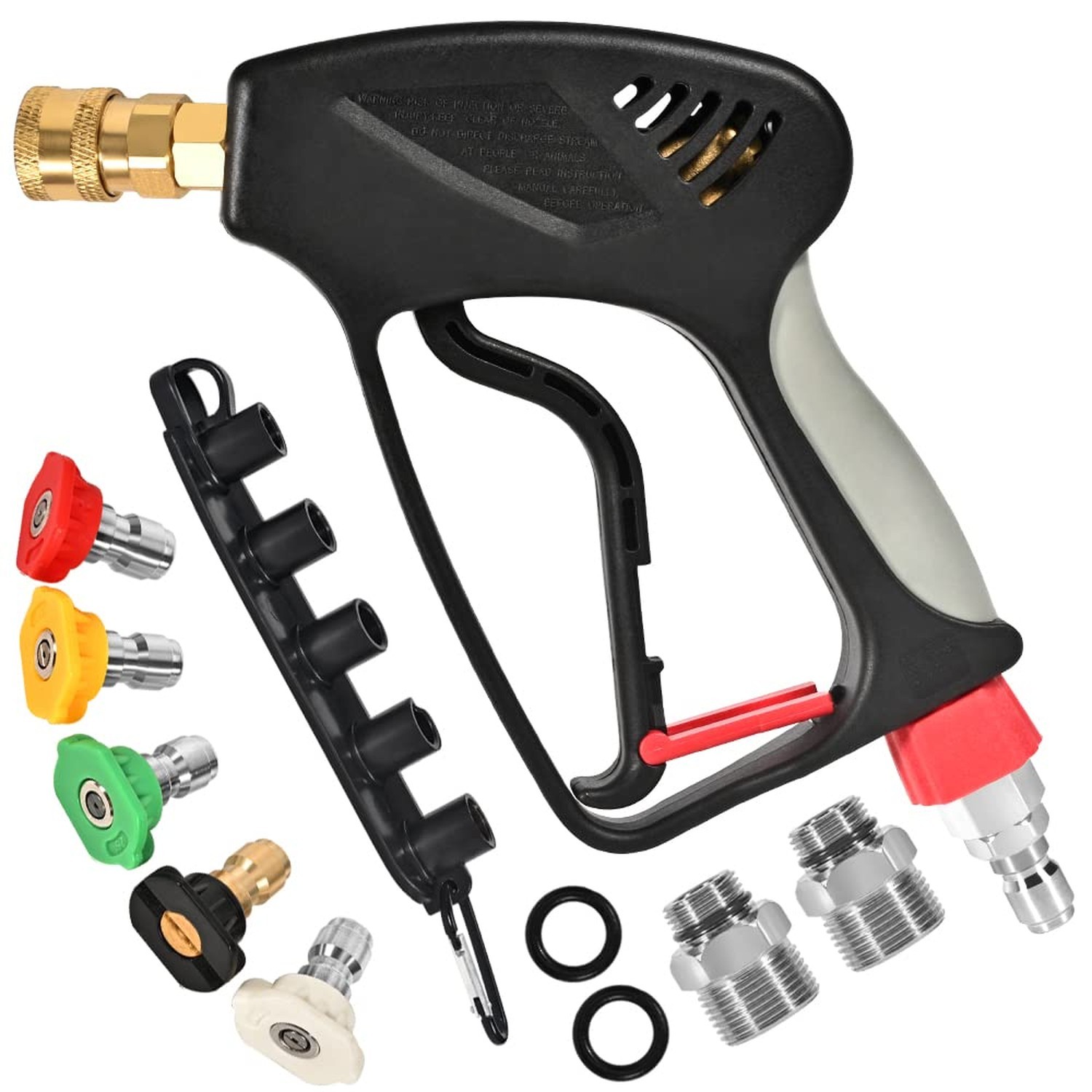 Pressure Washer Short Gun, 5000 PSI High Pressure, Trigger Handle and Profess…