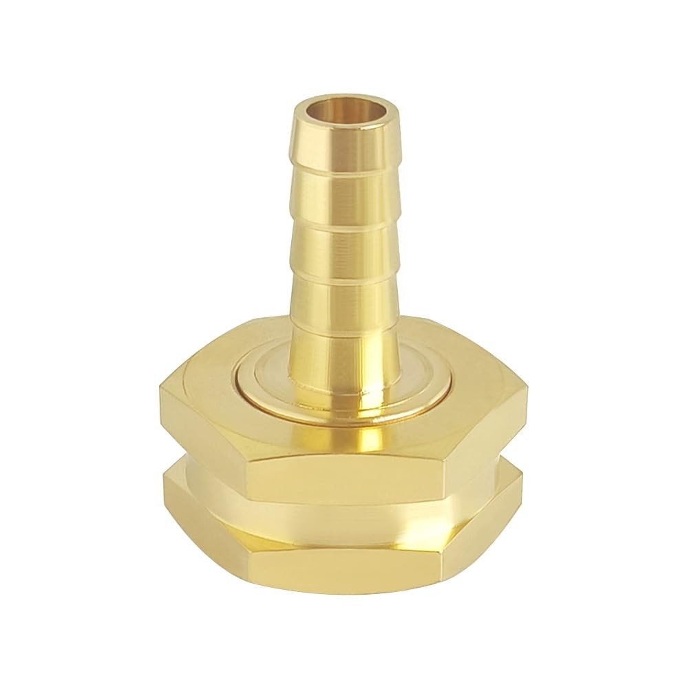 Hooshing 2PCS Garden Hose Swivel Adapter 1/2″ Barb x 3/4″ GHT
