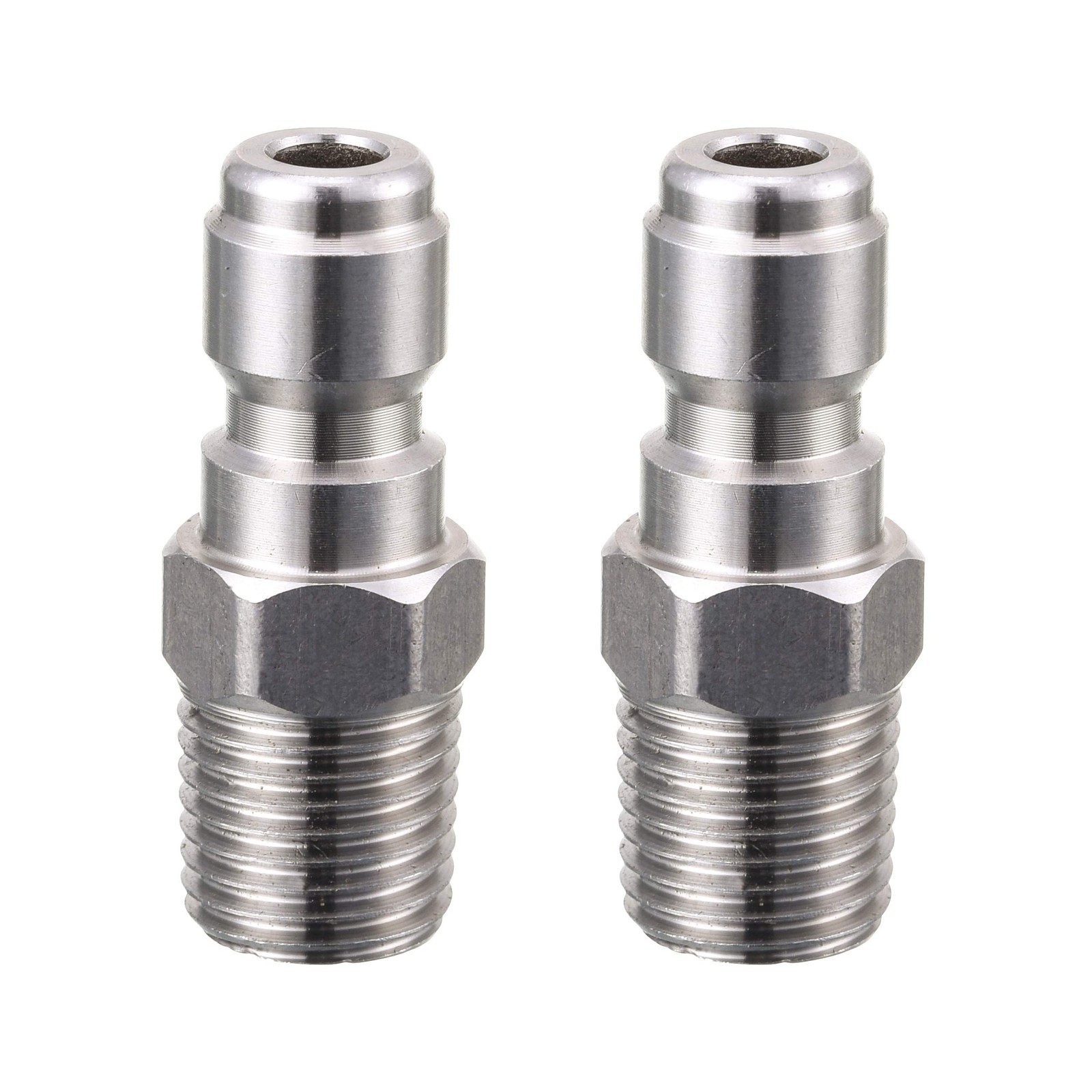 Tool Daily Pressure Washer Coupler, Quick Connect Plug, 1/4 Inch Male Silver