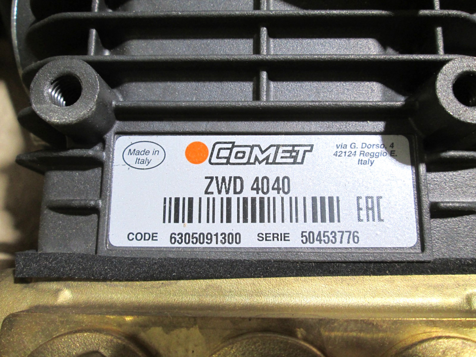 COMET ZWD4040G PRESSURE WASHER PUMP | 85.149.022B NEW OEM ITALY FREE SHIPPING
