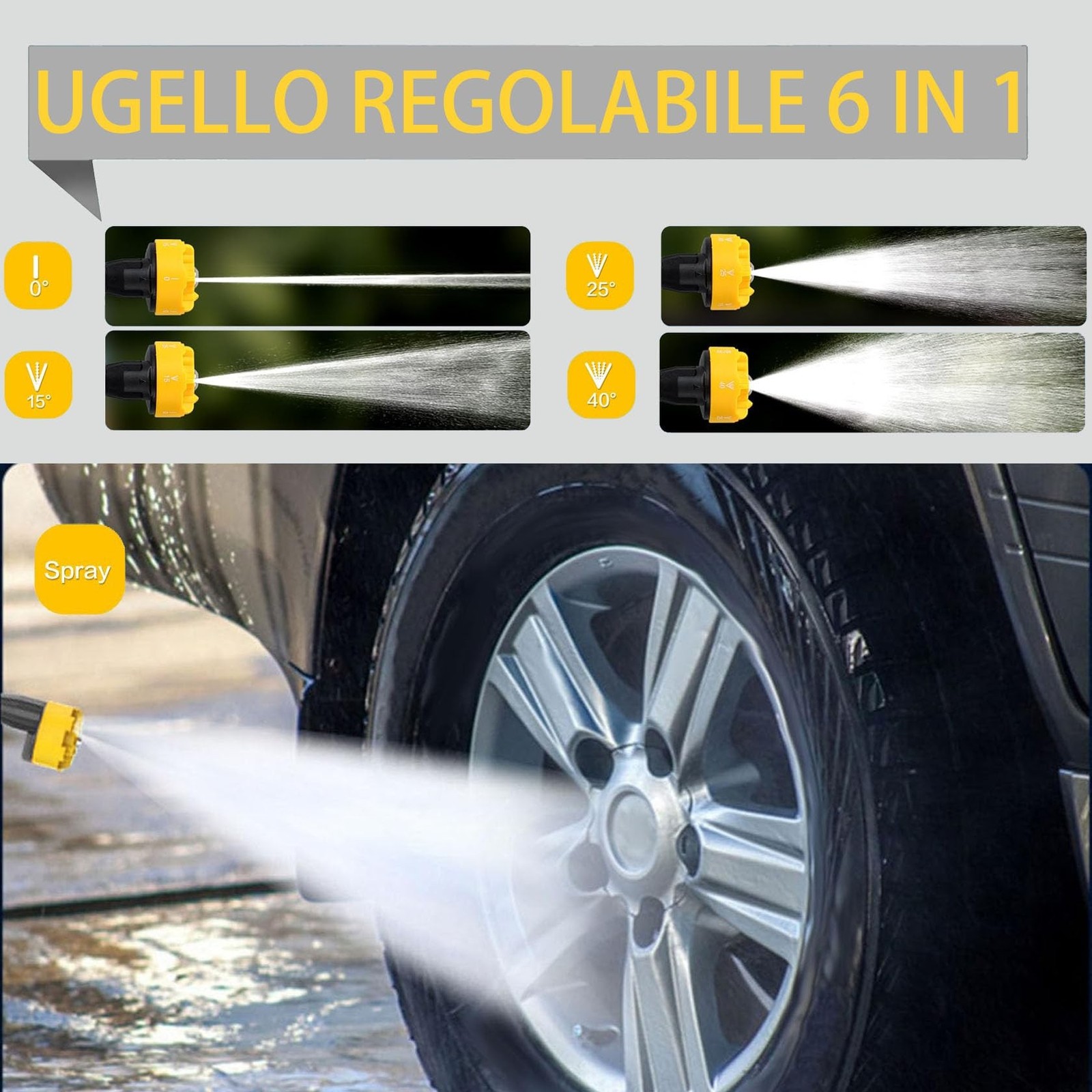 Portable Cordless Pressure Washer, 1200 PSI Portable Power Washer Can be Conn…