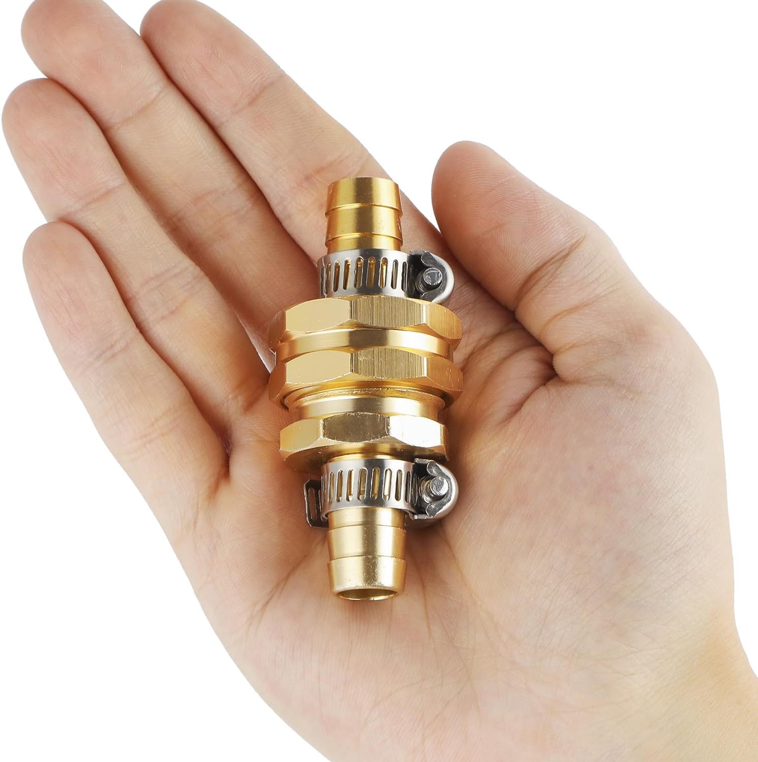5 Set Garden Hose Repair Connector Kit with Clamps, 5 Set, Fit for 1/2 hose