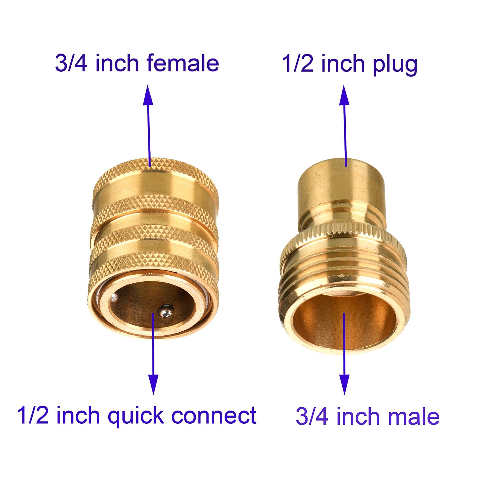 Tool Daily Pressure Washer Adapter Set, M22 14mm to 3/8″ Quick Connect Kit fo…